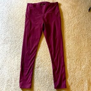 Amazon Fengbay/ Maroon/ Large/ Leggings with 2 side pockets